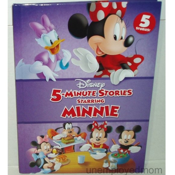 Disney Mickey Minnie Mouse Plush & Books 5 minute Stories Kids Stuffed Animal - Picture 10 of 13